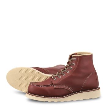 Red Wing 6-inch Classic Moc Short Boot in Colorado Atanado Leather Wandelschoenen Dames Bordeaux - 3369